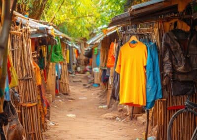 Walking through the overpopulated informal settlements of Nairobi Kenya where hope remains alive