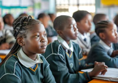 Inclusive Education Diverse Team of African American Students